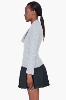 See by Chloé Heather Gray Wool Wrap Jacket for women