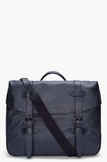 Givenchy Black Leather Messenger Bag for men