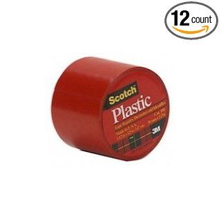 12 each: Scotch Color Plastic Tape (191RED): Industrial
