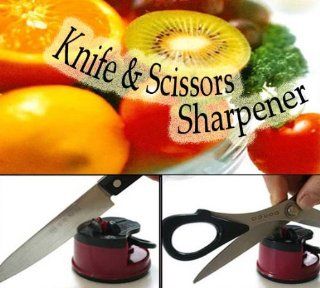 Knife Sharpener with Secure Suction Pad Seen on Tv