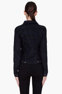 R13 Black Denim Jacket for women