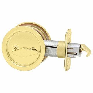 Kwikset 335 3 RND PCKT DR LCK 335 Round Bed/Bath Pocket Door Lock in