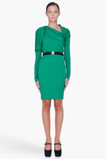 Lanvin Green Wool 22 Fbg Dress for women