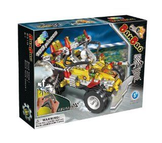 Radio Control Construction Vehicle   Yellow   193 Pieces: Toys & Games