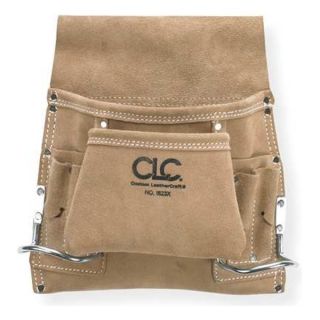 Clc I823X Nail/Tool Bag, 8 Pocket, Tan Suede