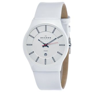 Skagen Mens Ceramic Shiney White Dial Watch Today: $253.99 3.0 (1