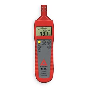 Amprobe TH 2A Temp Hmdty Meter, 10 to 95% Rel Hum Range