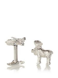 Ravi Ratan Sterling Silver Moose Cufflinks, Silver, One