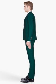 Kenzo Green Wool mohair Two piece Suit for men