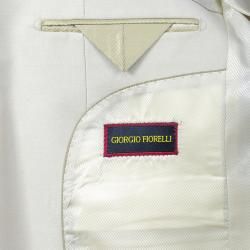 Giorgio Fiorelli Mens Solid Bone 3 Button Suit