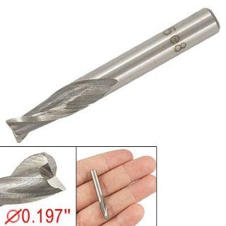 Amico 5mm 2 Flute Straight Shank Keyway Milling Cutter Gray   