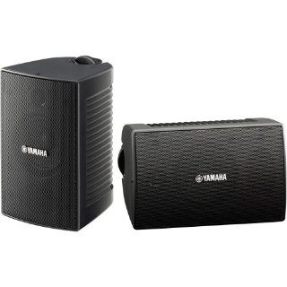 Yamaha NS AW194BL Indoor/Outdoor 2 Way Speakers (Black,2