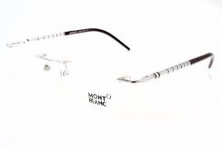 MONT BLANC MB 195 Eyeglasses MB195 Silver/Burgundy F80