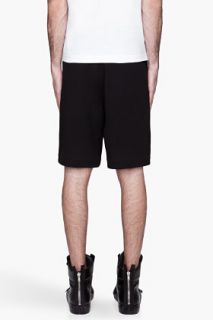 Givenchy Black Bonded Cotton Bermuda Shorts for men