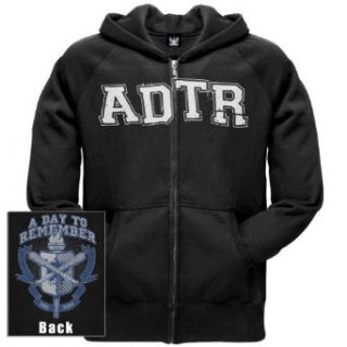 A Day To Remember   University Black Zip Hoodie   X Large