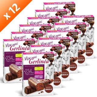 GERLINEA Barres Repas au Chocolat x12   Achat / Vente GOÛTER MINCEUR
