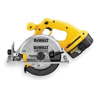Dewalt DC390K Cordless Circular Saw Kit, 18V, 6 1/2 In, L