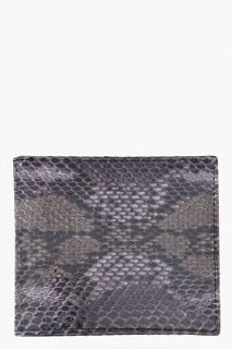 Yves Saint Laurent Grey Python Skin Wallet for men