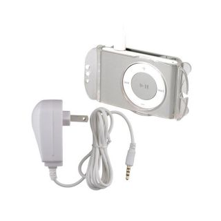 Eforcity Travel Charger with Snap on Case for Apple iPod Shuffle Gen2