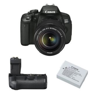 CANON EOS 650D + Objectif EF S 18 135 mm f/3,5 5,6 IS + GRIP BGE8