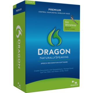 Nuance Dragon NaturallySpeaking v.11.0 Premium With Bluetooth Headset