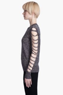 Alexander Wang Marled Slit Sleeve Pullover for women