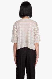 T By Alexander Wang Striped Cropped T shirt for women
