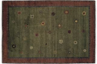 Nepalese Hand knotted Green Sol Moss Wool Rug (6 x 9) Today $2,154