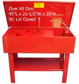 40 Gallon Parts Washer Cleaner w/ Pump Shelf & Basket  