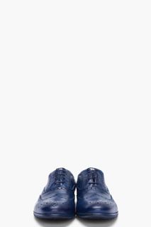 Paul Smith  Blue Leather Miller Brogues for men