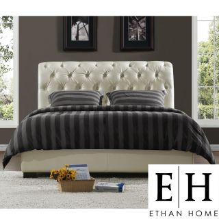 ETHAN HOME Castela Soft White Faux Leather Queen size Bed Today $709
