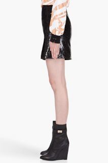 3.1 Phillip Lim Black Lizard skin Patent Leather Skirt  for women