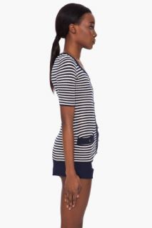 Marc By Marc Jacobs Silk Blend Striped Sweater for women