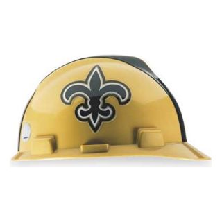 MSA 818402 NFL Hard Hat, New Orleans Saints, Gold/Blk
