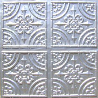 Cheape Decorative Plastic Ceiling Tile #205 Silver Tin Ul