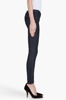 Rag & Bone Black Waxed Jeans for women