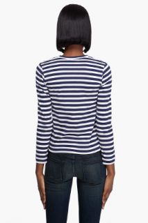 Comme Des Garçons Play  Cotton Jersey Striped Shirt for women