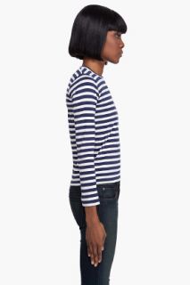 Comme Des Garçons Play  Cotton Jersey Striped Shirt for women