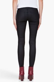Marc By Marc Jacobs Skinny Black Cropped Seam Jeans for women