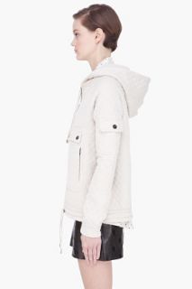 Marc By Marc Jacobs Cream Gwen Quilted Knit Jacket for women