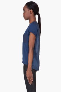 Rag & Bone Navy Patch Pocket T shirt for women