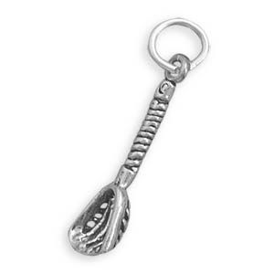 Lacrosse Stick Charm Sterling Silver Jewelry