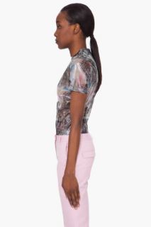 Preen Clear Silk Blend Organza T shirt for women