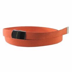 1.25 Orange Military Canvas Belt   Fits to 56 Clothing