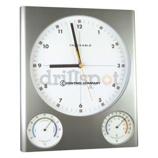Control Company 1079 Clock Analog Hygrometer,  34 to 116 F