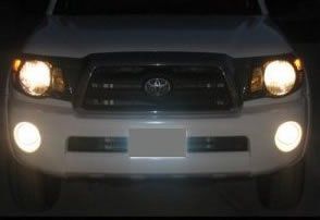 2005 2010 Toyota Tacoma White Halo Fog Lamps :  : Automotive