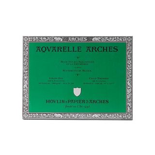 Arches 9 inch x 12 inch Cold Press Watercolor Block Today: $42.99