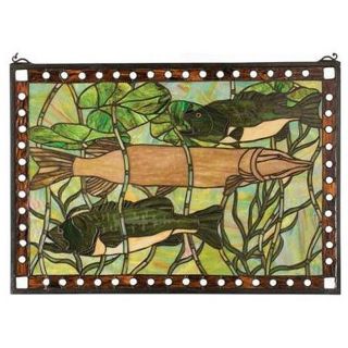 Pike and Bass Stained Glass Window Today $284.99 5.0 (2 reviews)