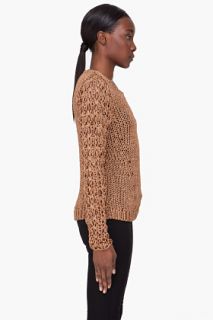 Rag & Bone Bronze Chunky Farah Sweater for women