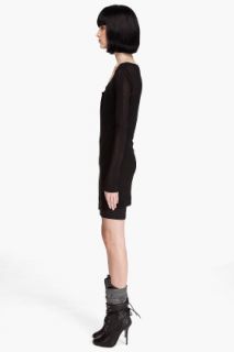 T By Alexander Wang Variegated Rib Dress for women